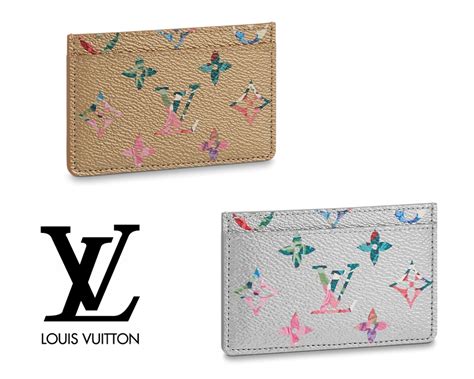 louis vuitton multicolor card holder|louis vuitton name card holder.